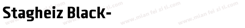 Stagheiz Black字体转换